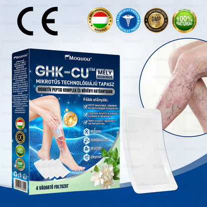🇭🇺👨‍⚕️✅Moauou® GHK-Cu™ Mikrotűs Regeneráló Tapasz – ⚡kevesebb duzzanat, könnyebb lábak, kevésbé látható erek már 7–14 nap alatt